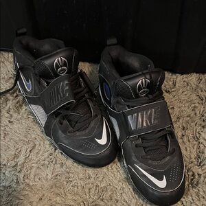 Nike men’s cleats football  Black and Gray Sneakers